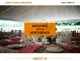 deweybeachweddings.com screenshot