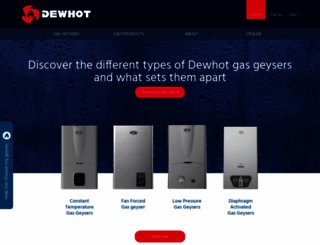 dewhot.co.za screenshot