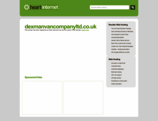 dexmanvancompanyltd.co.uk screenshot