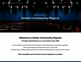 dextercommunityplayers.com screenshot