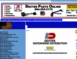 dexterpartsonline.com screenshot