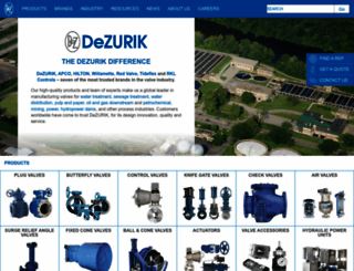 dezurik.com screenshot