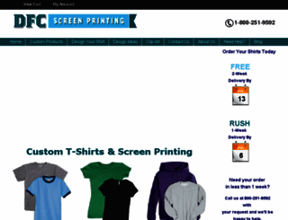 dfcscreenprinting.com screenshot