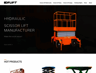 dfhydraulicscissorlift.com screenshot