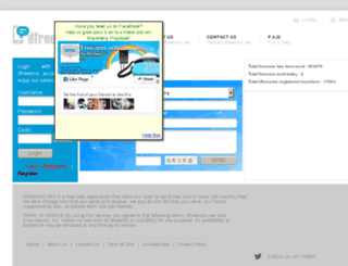 dfreesms.net screenshot