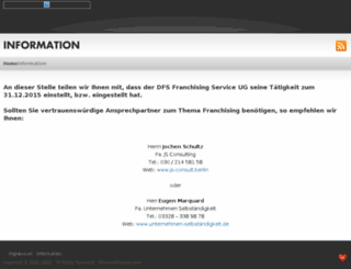 dfs-franchising.de screenshot