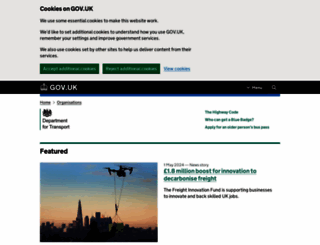 dft.gov.uk screenshot