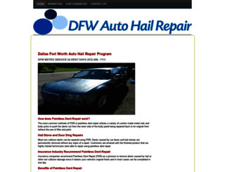 dfwautohailrepair.com screenshot
