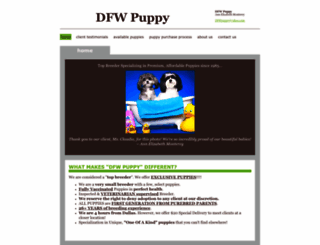 dfwpuppy.com screenshot