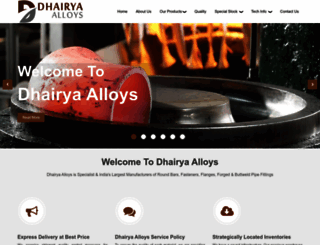 dhairyalloys.com screenshot