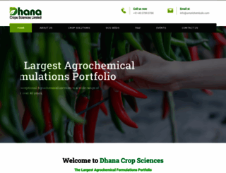 dhanacrops.in screenshot