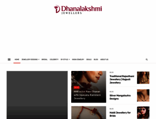 dhanalakshmijewellers.com screenshot