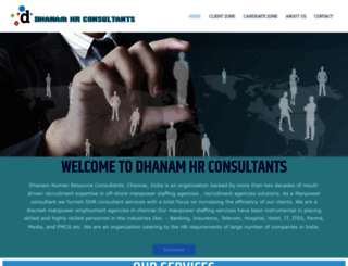 dhanamhrconsultants.com screenshot