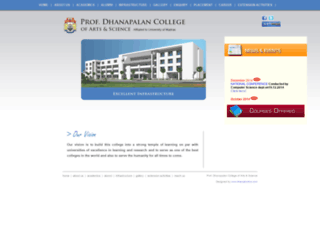 dhanapalancollege.com screenshot