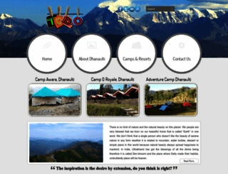 dhanaulti.ecoadventurecamp.co.in screenshot