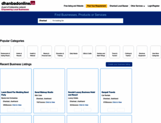 dhanbadonline.in screenshot