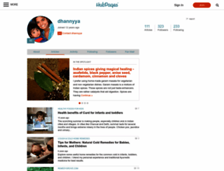 dhannyya.hubpages.com screenshot