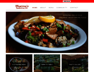 dharmasrestaurant.com screenshot