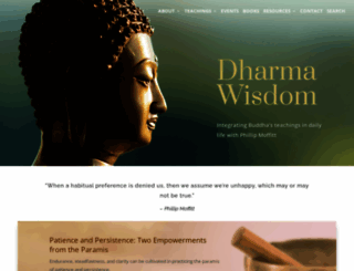 dharmawisdom.org screenshot