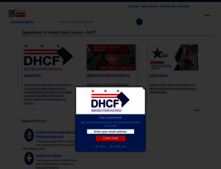 dhcf.dc.gov screenshot