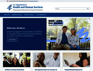 dhhs.gov screenshot