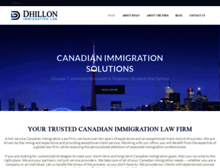 dhillonimmigration.com screenshot