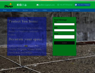 dhruvpestcontrol.in screenshot