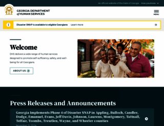 dhs.ga.gov screenshot