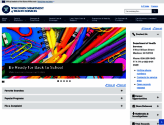 dhs.wisconsin.gov screenshot