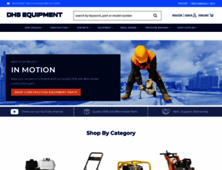 dhsequipmentparts.com screenshot