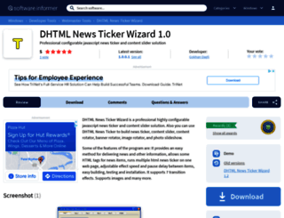 dhtml-news-ticker-wizard.software.informer.com screenshot