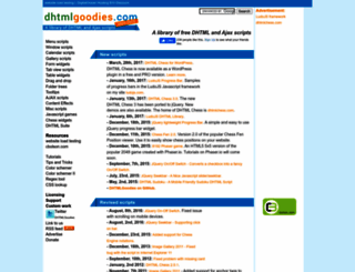 dhtmlgoodies.com screenshot