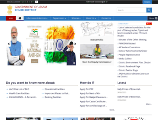 dhubri.gov.in screenshot