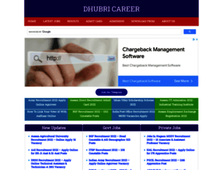 dhubricareer.com screenshot