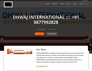 dhwajintl.com screenshot