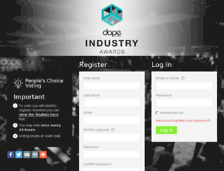 dia.awardsplatform.com screenshot
