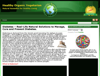 diabetes.healthyorganicvegetarian.com screenshot
