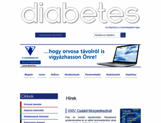 diabetes.hu screenshot