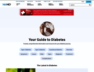 diabetes.webmd.com screenshot