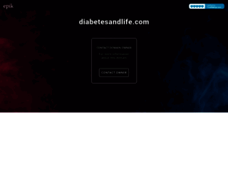 diabetesandlife.com screenshot