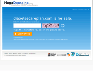 diabetescareplan.com screenshot