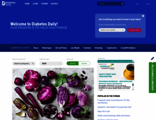 diabetesdaily.com screenshot
