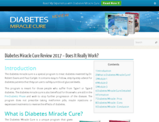 diabetesmiraclecurereviews.org screenshot