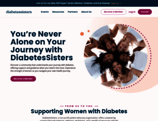 diabetessisters.org screenshot