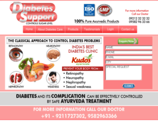 diabetessupport.co.in screenshot