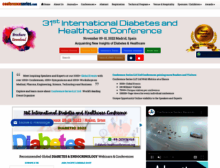 diabetic.healthconferences.org screenshot