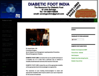 diabeticfootindia.com screenshot