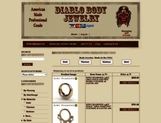 diablobodyjewelry.com screenshot