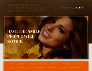 diablopacificdentalgroup.com screenshot
