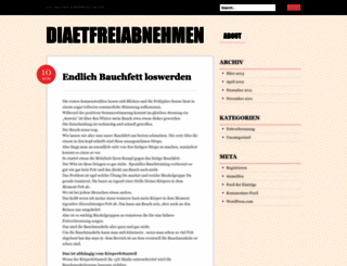 diaetfreiabnehmen.wordpress.com screenshot